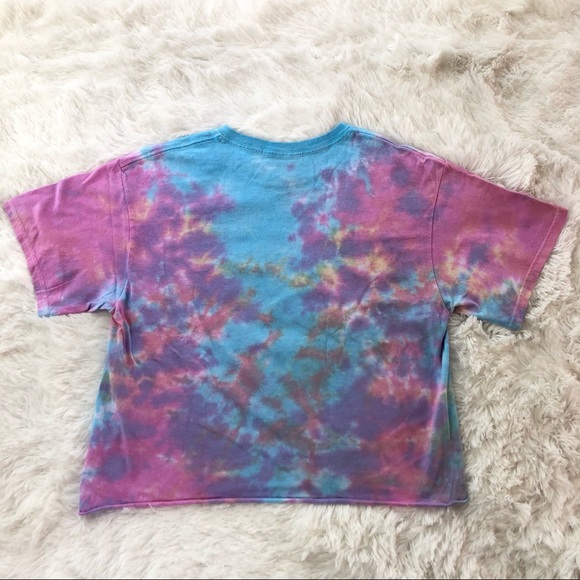 NICKELODEON • SpongeBob SquarePants Love Yourself Tie Dye Crop Top Tee Medium - Picture 5 of 9